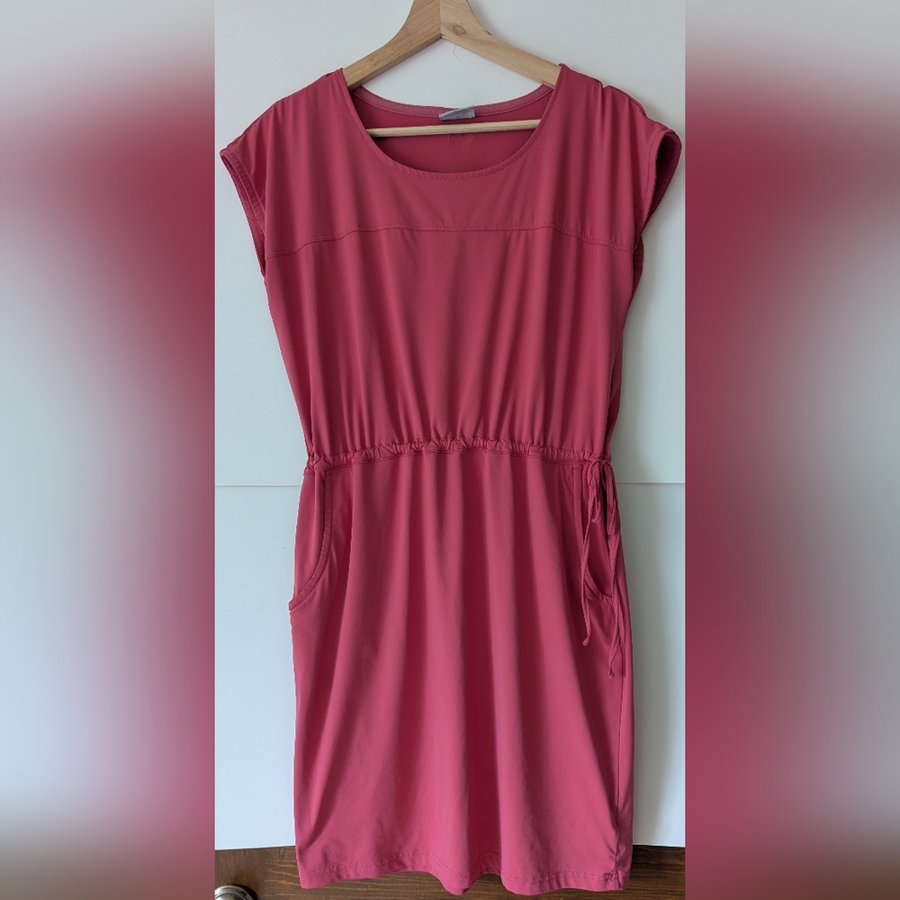 Columbia Medium Cold Bay 2 Cinch Waist Dress Omni Shade Rose Pink